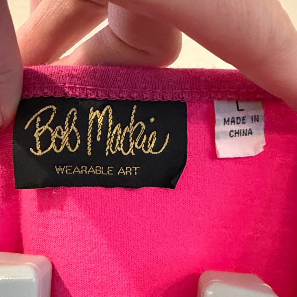 Bob Mackie Fuchsia Wearable Art Top - image 2